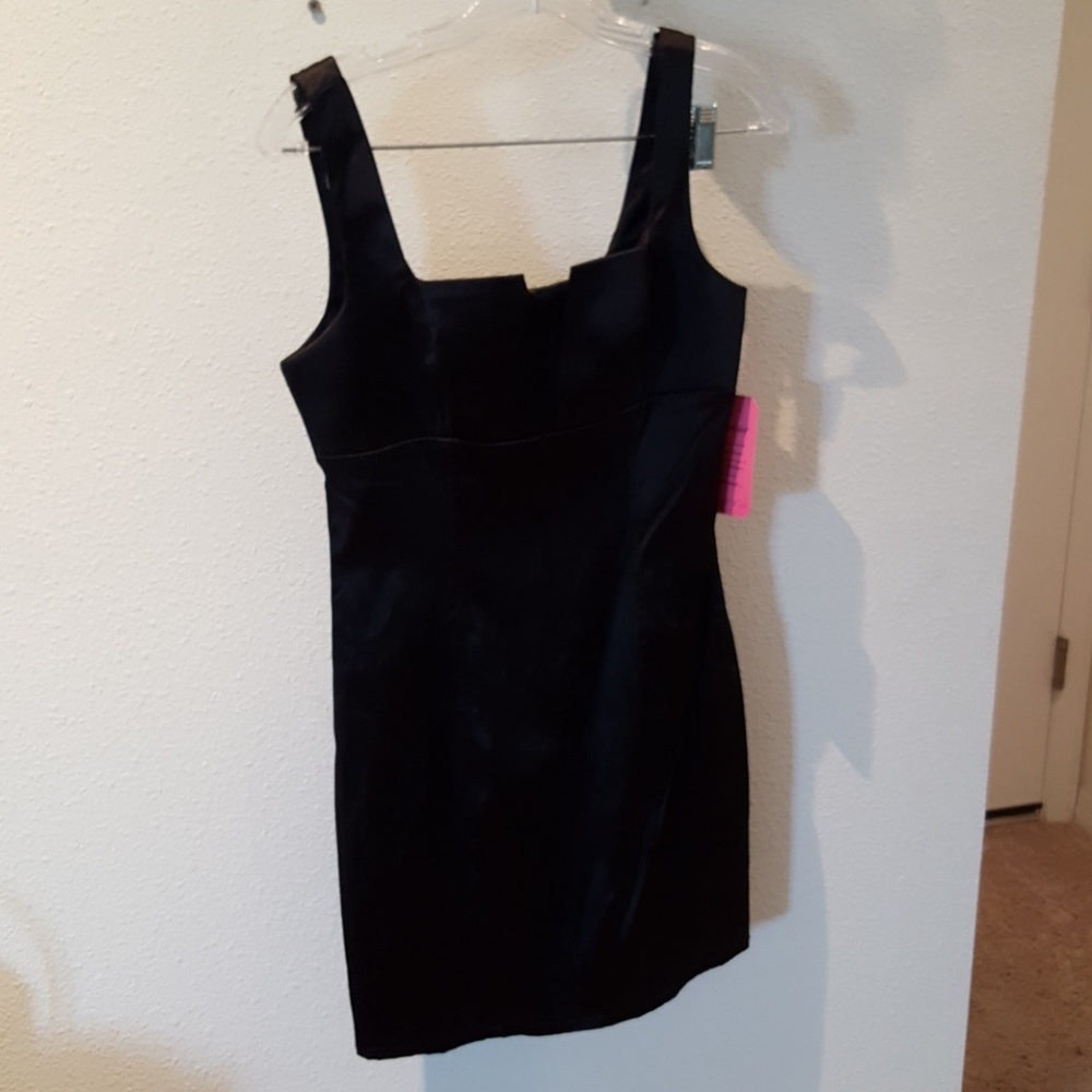Black shiny Dress